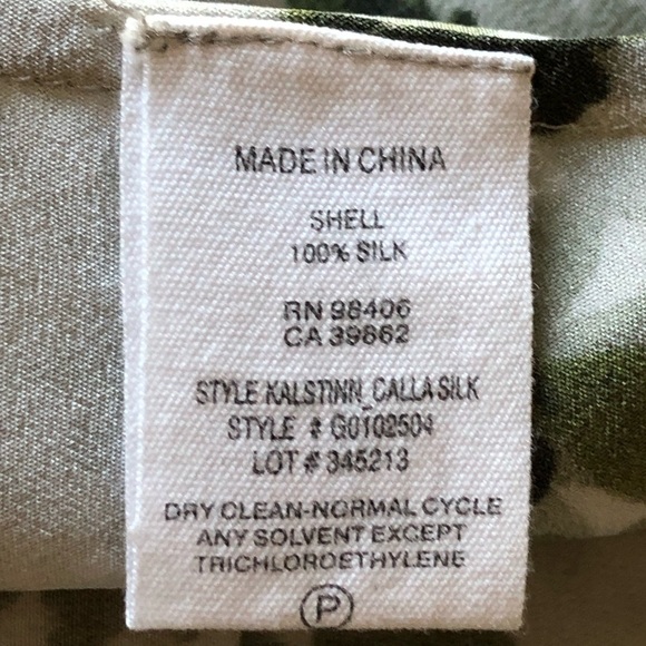 Theory Silk Sleeveless Kalstinn Top Spring Green Floral Size Medium - Picture 10 of 13